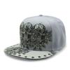 Men Hats Hip Hop Snapback Fancy Rivet Baseball Caps Street Dance Trendy Men's and Women's Flat Hat