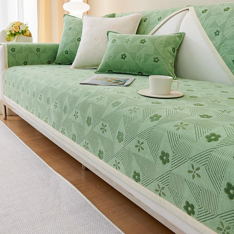 

Летняя подушка для дивана, четыре сезона, универсальный светильник, роскошь и простота, нескользящий чехол для дивана, полотенце для спинки, чехол для подушки для гостиной, утолщенный 70*70cm