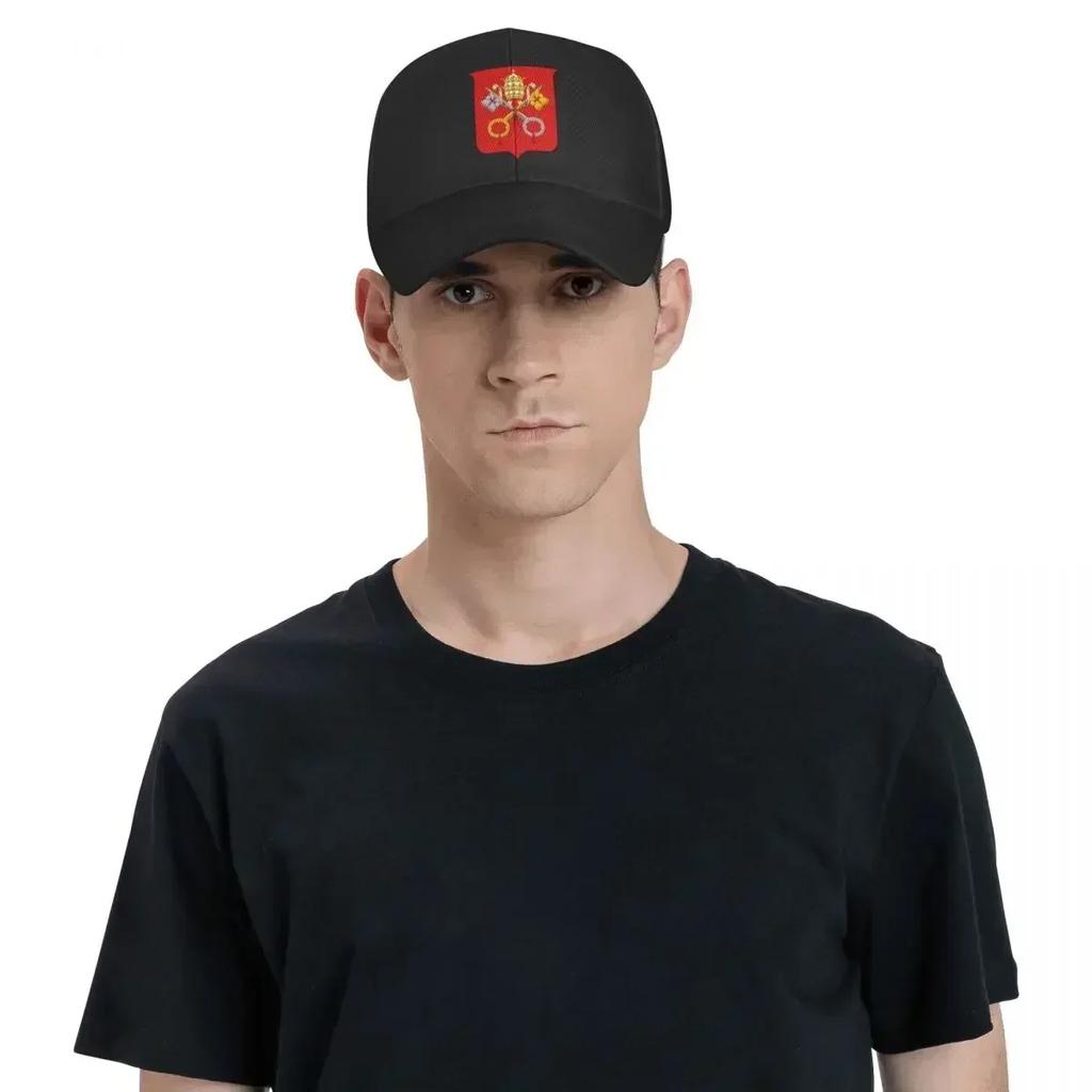 Fashion Coats Of Arms Of The Holy See And Vatican City Trucker Hat Women Men Personalized Adjustable Unisex Baseball Cap Summer
