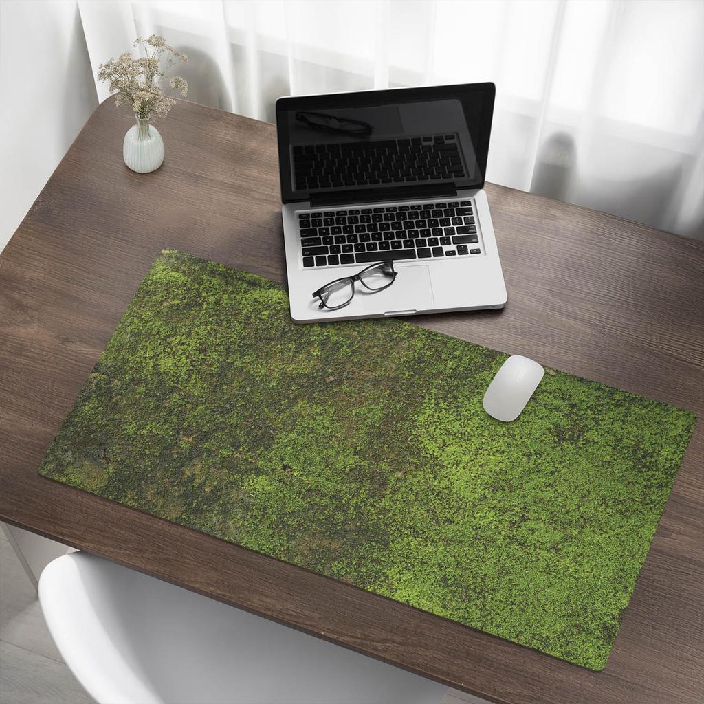 Non-slip Desk Mat for Office Moss On Surface 100X50 Cm