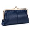 New European and American Retro Clip Bag, Long Clutch Bag Wallet, Simple Mouth Gold Storage Bag, Large-capacity Wholesale