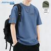 Jeanswest Men's Labyrinth Gray Print Short Sleeve T-Shirt