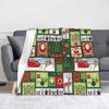 Christmas Snowman Blanket Happy Santa Fleece Awesome Breathable Throw Blanket for Coverlet Summer