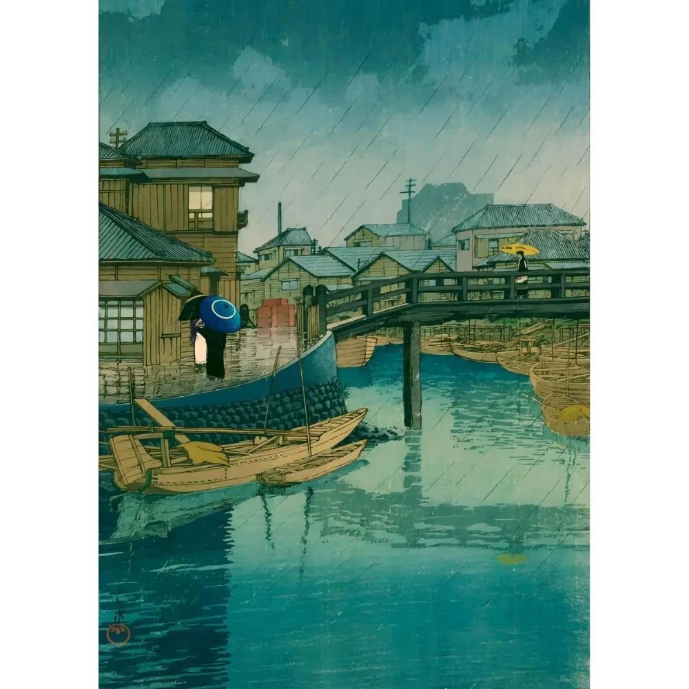 Japanese Landscape Ukiyo-e Kawase Hasui Artworks Art Poster Vintage Canvas Painting Wall Print Picture Room Home Decoration