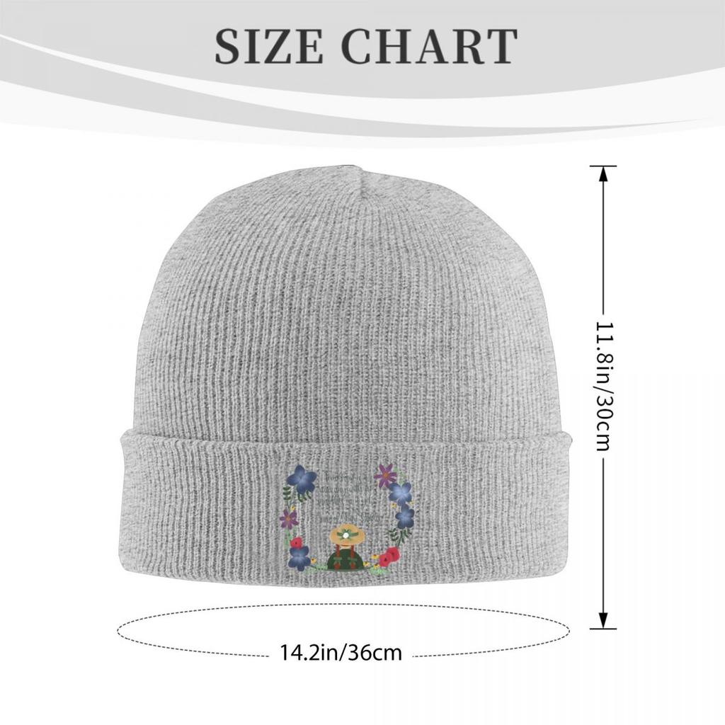 Anne auf Green Gables Warme Strickmütze Winter Strickhaube Mütze Skullies Beanies Hip Hop Kappen für Unisex