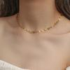 Heart-Shaped Hollow Necklace Choker - Trendy Clavicle Chain for Influencers