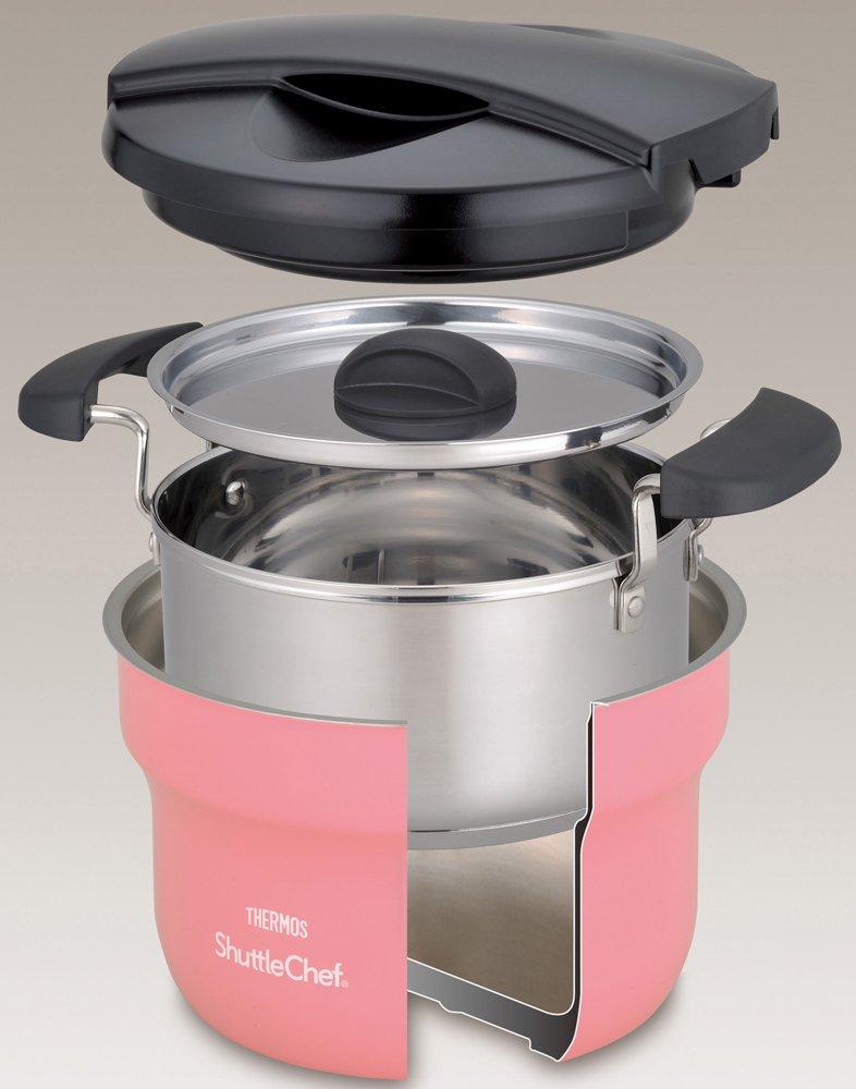 THERMOS Vacuum Insulated Cooker Shuttle Chef 1.6L Peach KBF-1600 PCH