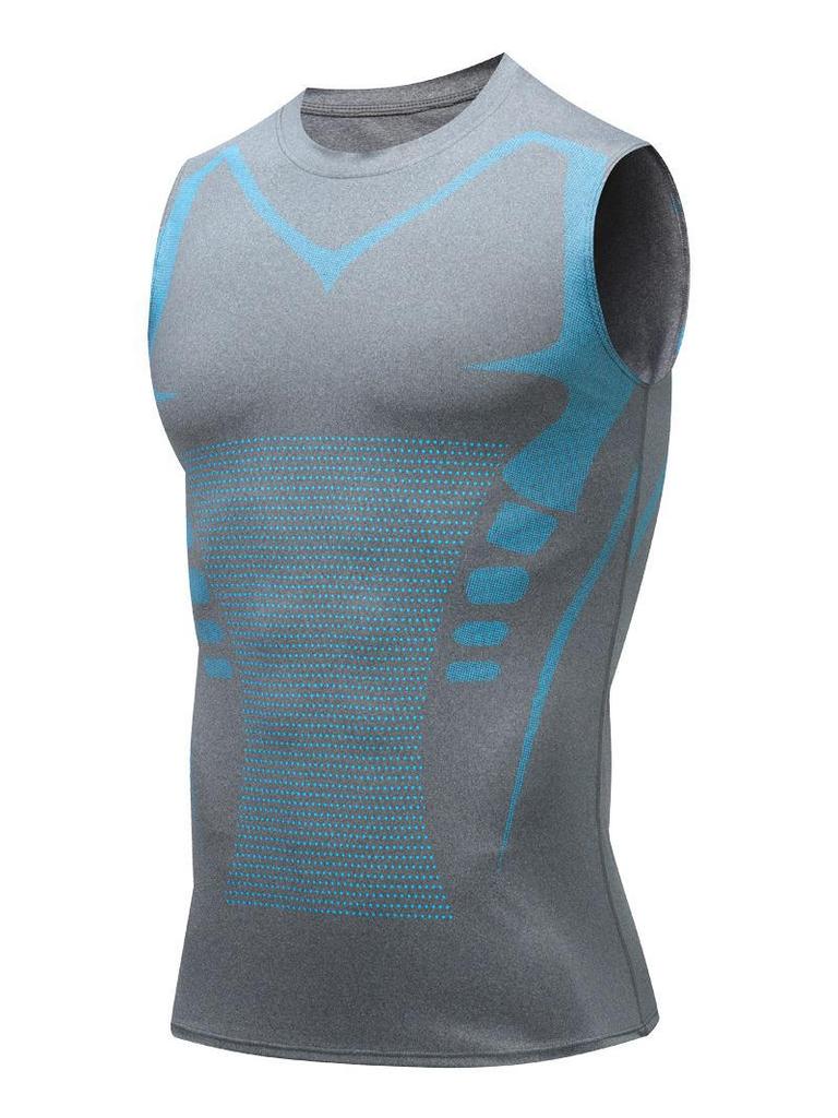 Men's Lightweight Fitness Bodysuit: Sleeveless, Short Sleeve Training Vest for Running, Basketball, Gym