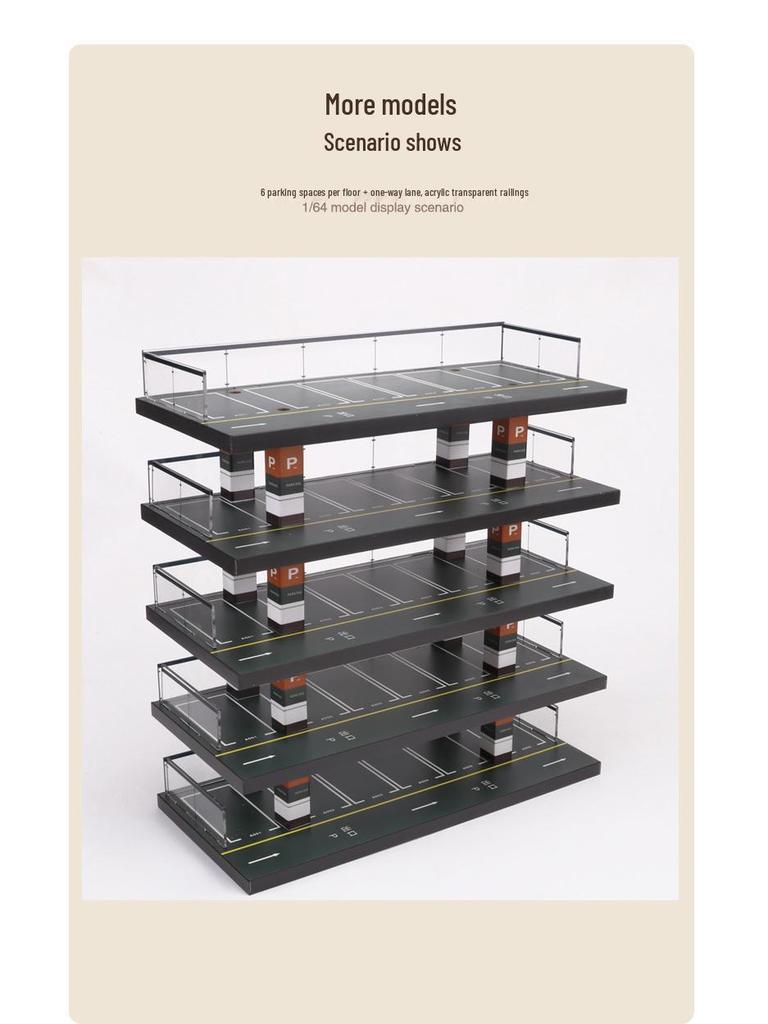 1:64 Die-cast Car Parking Garage and Display Rack