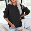 Women's Colorblock Sweatshirt Long Sleeve Round Neck Casual Comfortable Loose Lightweight Women's Sweatshirt