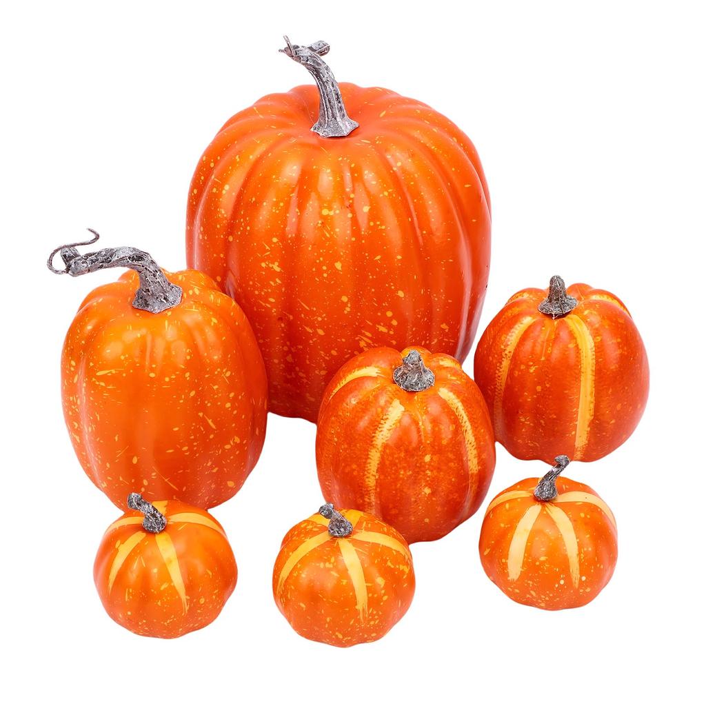 Foam Pumpkins Set Multifunctional Reusable Faux Foam Pumpkins Decoration for Indoor Outdoor