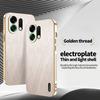For Oppo K13 Turbo Pro 5G/K13 Turbo 5G Case Electroplating Silk Texture PU+TPU Phone Back Cover