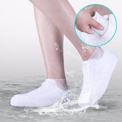 1 Paar wasserdichte Silikon-Schuhüberzüge S/M/L, rutschfeste Gummi-Regenstiefel-Überschuhe, Zubehör für regnerische Tage im Freien