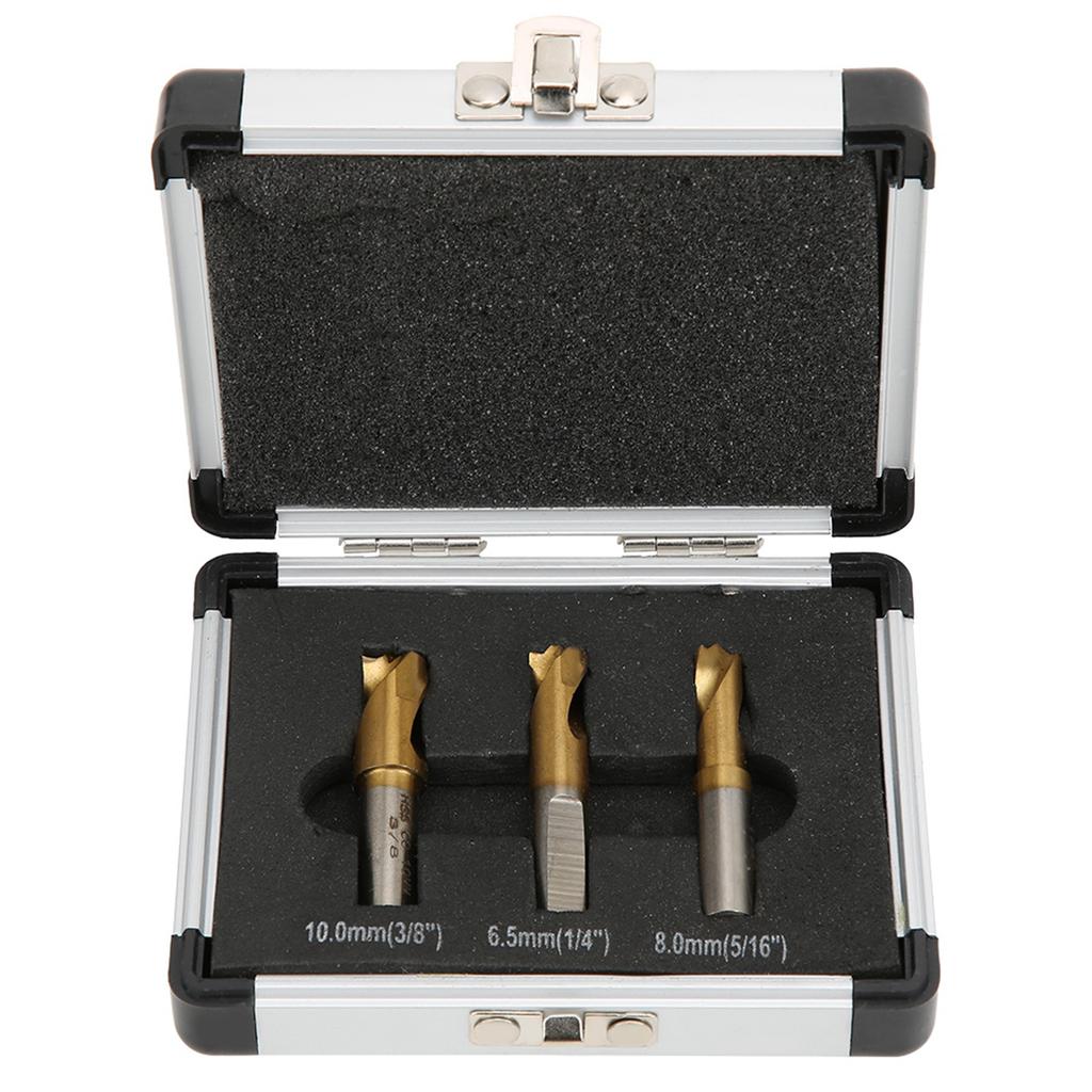 3Pcs HSS CO Cobalt Spot Weld Drill Bit Set Kit Weld Cutter Cutting  Accessories 14in 516in 38in