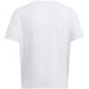 Under Armour Movement Solid Color Round Neck Comfortable Breathable Short Sleeve T-Shirt Men Tops White 1387389-100