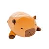 Dickes Langes Capybara Plüschkissen Gefüllt Rund Kawaii Stehend Braun Wassertier Cartoon Tier Stützkissen Plüschtier Geschenk