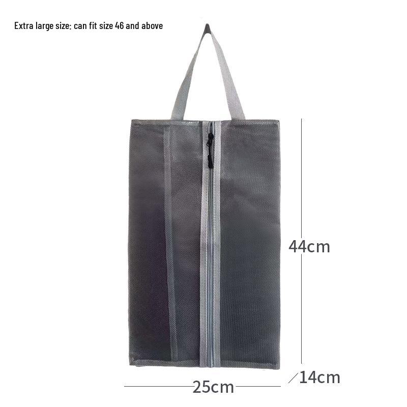 Outdoor Multi-Functional Transparent Mesh Shoe Bag with Print Logo