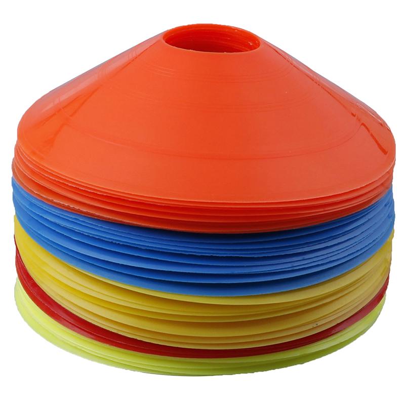 Soccer Discs Bucket Marker Training Sign Flat Cones Marker Discs