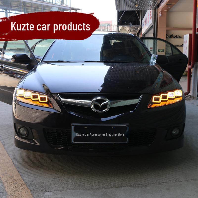 Bugatti-Style LED Daytime Running Lights & Turn Signals for Mazda 6