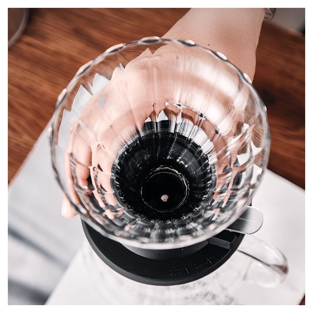 500ml Drip Coffee Server with Coffee Dripper Set, Hand Drip Coffee Server, Coffee Drip Set, Suitable for Cafes and Coffee Shops, Heat and Cold