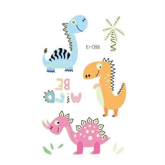 Luminous Tattoo Stickers Temporary Fake Tattoos Kid Glow Paste On Face Arm Leg for Children Body Art Mermaid Dinosaur Sticke