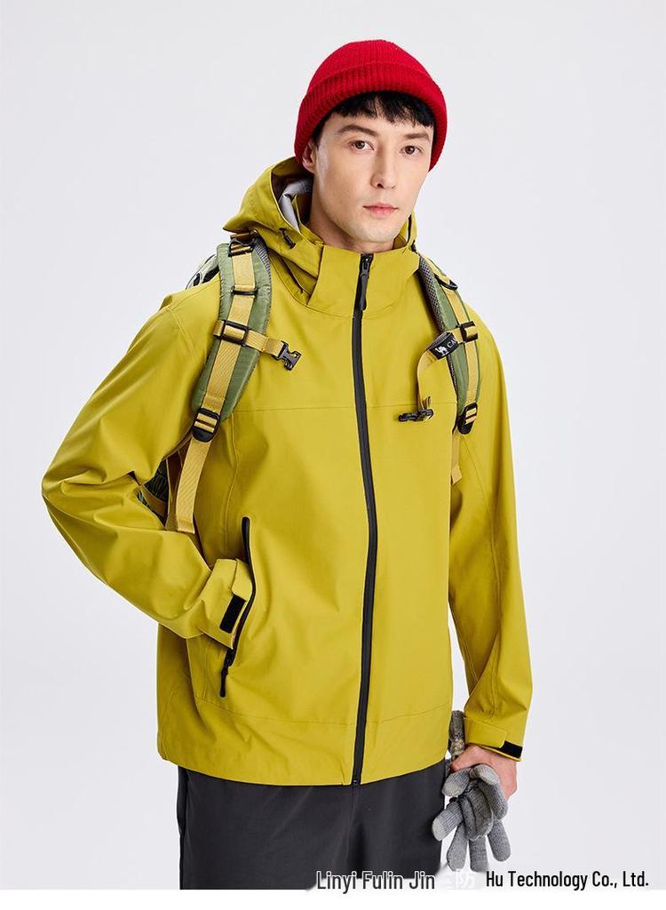 Waterproof Hard Shell Mountaineering Jacket for Climbing, Fishing, and Bird Watching