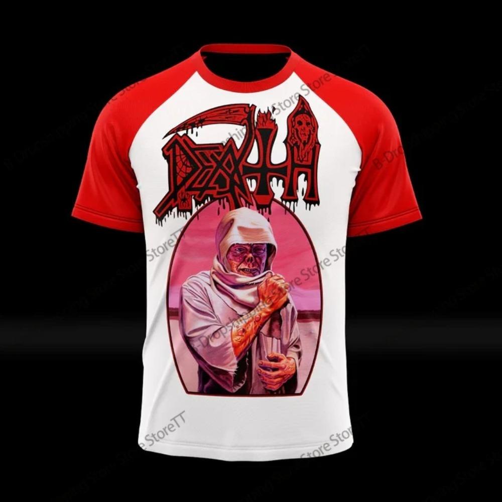 New Rock Death Band Album 3D Print T-shirt Men Women Fashion Plus Size Short Sleeve Tops Tees Tshirt Hip Hop Y2k Trend Retro