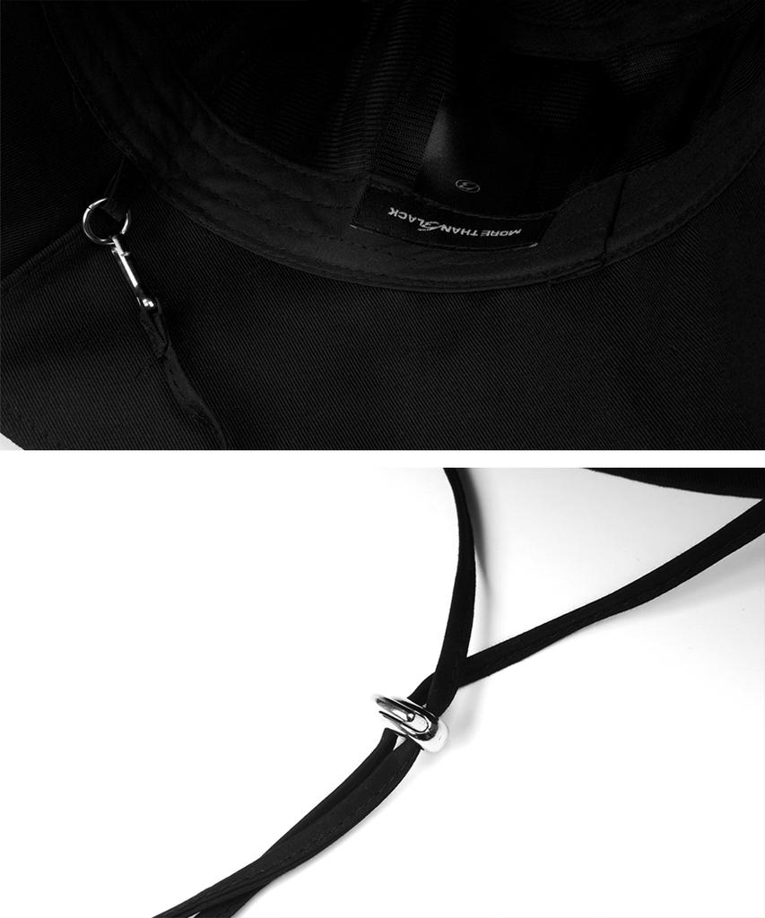 MORE THAN BLACK Logo Bucket Hat