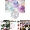 Versatile 4cm To 20cm Clear Plastic Hanging Ornaments Ideal For Christmas Decor