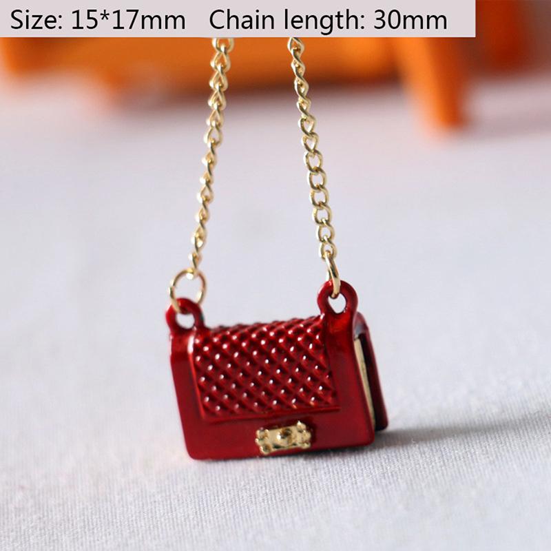 1:6 1:12 Dollhouse Miniature Bag Backpack Shoulder Bag Shopping Purse Handbag Bucket Bag Doll Decor Adjustable Shoulder Straps
