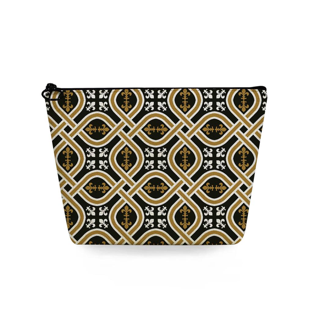 Women Flower Print Cosmetic Bag Toiletries Organize Travel Storage Case 6741 KTB