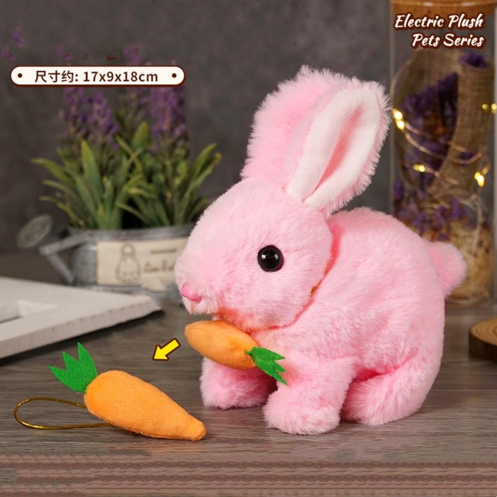 Interactive Hopping Bunny Toy - Electronic Rabbit Plush with Music, Jumping Twitching Shaking Ears Perfect Easter Gift for Kids
