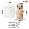 3D Cute Cartoon Bear Silicone Candle Mold DIY Home Decoration Silicone Mold For Resin Teddy Bear Candle Mold