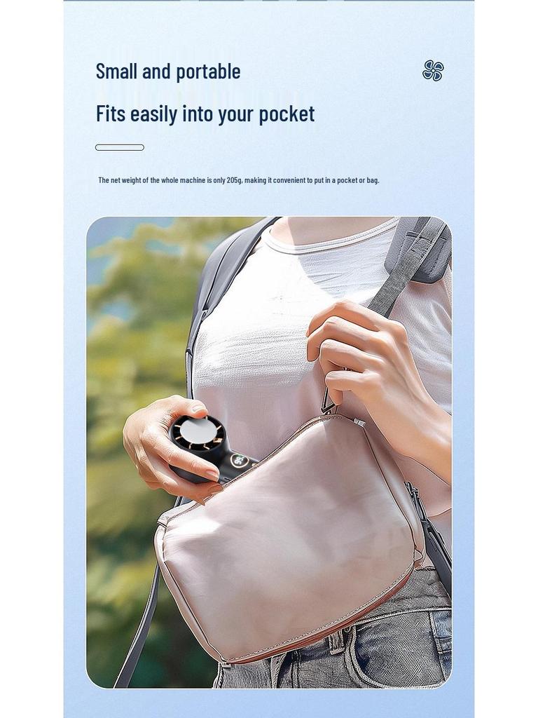 Portable USB Cold Compress Handheld Fan for Outdoor Travel and Sports