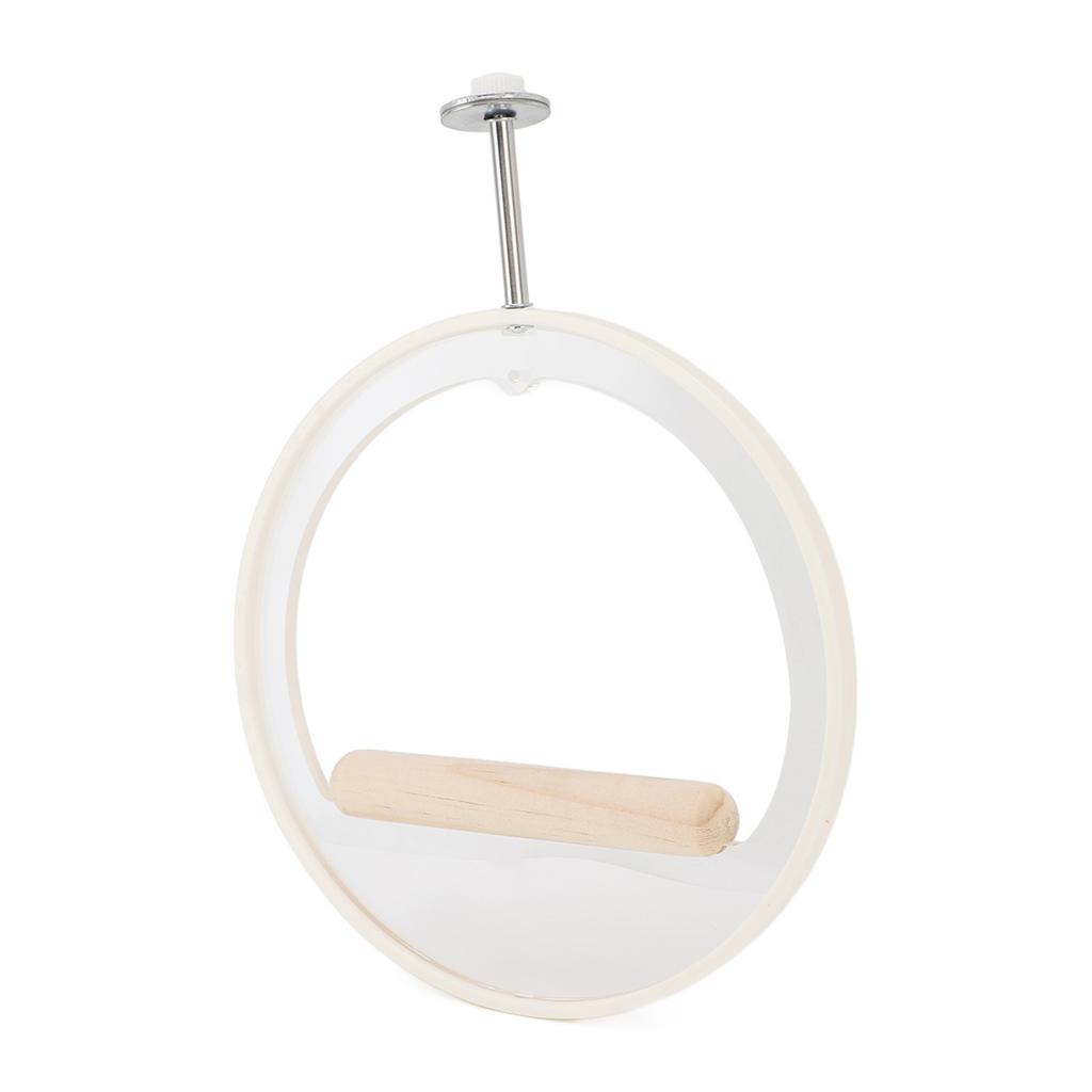 Parrot Perch Multifunction Acrylic Wood Climbing Chewing Bird Perch Stand Bird Cage Accessories