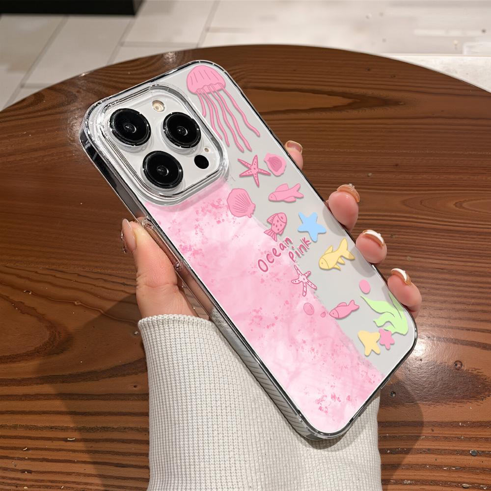 Acrylic Phone Case for iPhone 11 12 13 14 Pro 12 14 16 Pro Max for Samsung A16 A36 A56 S24 FE High-quality Painted Anti-fall Mobile Phone Case