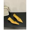 Single Shoes Women's 2025 New Spring and Autumn Versatile Commute 5cm Shallow Mouth Small Heels French Pointed Stiletto, High Heels