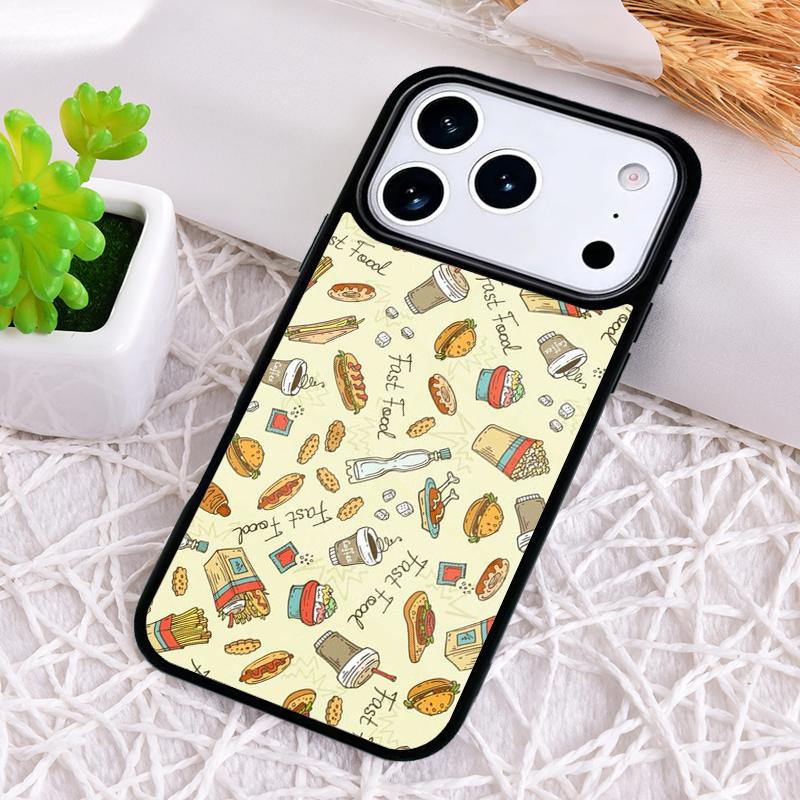 Chocolate Cakes Eclairs Sweet Phone Case for iPhone 17 Air 16 15 11 12 14 13 Pro Max Shockproof Cover