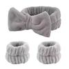 Cute Butterfly Hair Tie Flannel Headband for Face Washing - Women's Soft, Sticky Hair Accessories