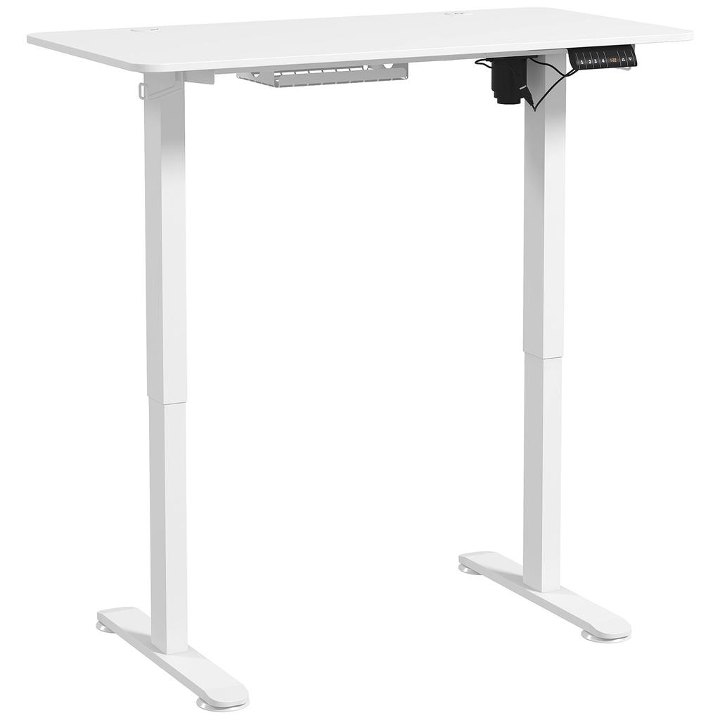 Standing Desk, Height-Adjustable, 120x60x72-116cm, White