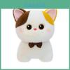 Cartoon Siamese Cat Plush Doll With Short Pile Fabric For Gift And Decor