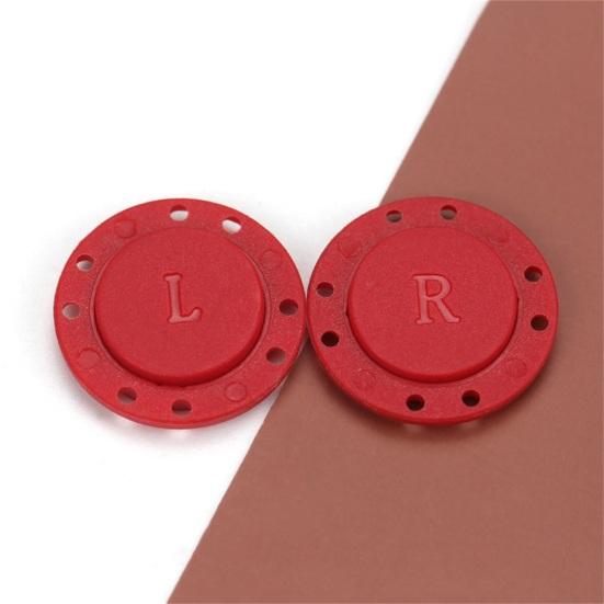 1 paio di bottoni automatici magnetici invisibili con design a 8 fori, forte aspirazione, bottoni magnetici per abbigliamento per cappotto