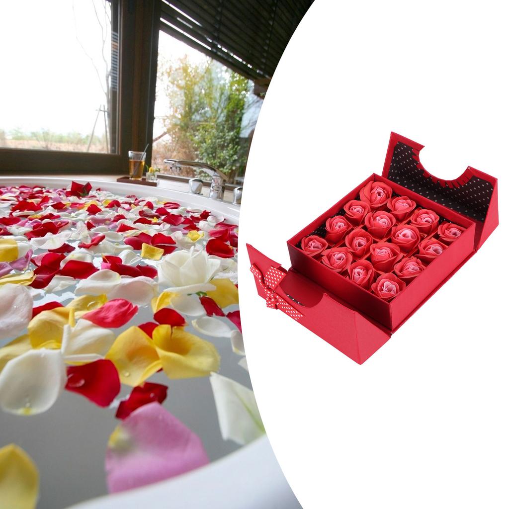 PE Artificial Flower Gift Box Innovative Birthday Anniversary Festival Gift PresentRed