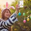 Easter Wooden Bunny Wallet Easter Coin Gift Multifunctional Party Decorations Unique Transparent Window Design Beautiful
