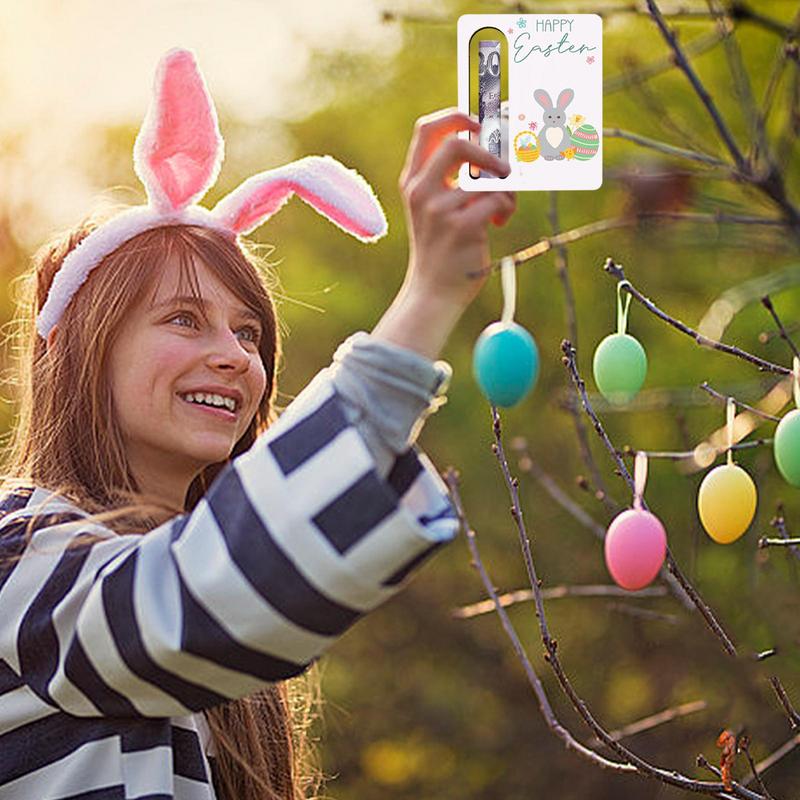 Easter Wooden Bunny Wallet Easter Coin Gift Multifunctional Party Decorations Unique Transparent Window Design Beautiful