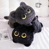 Peluche Gatto Nero Cuscino Gatto Grigio Peluche Bambola Regali per Bambini