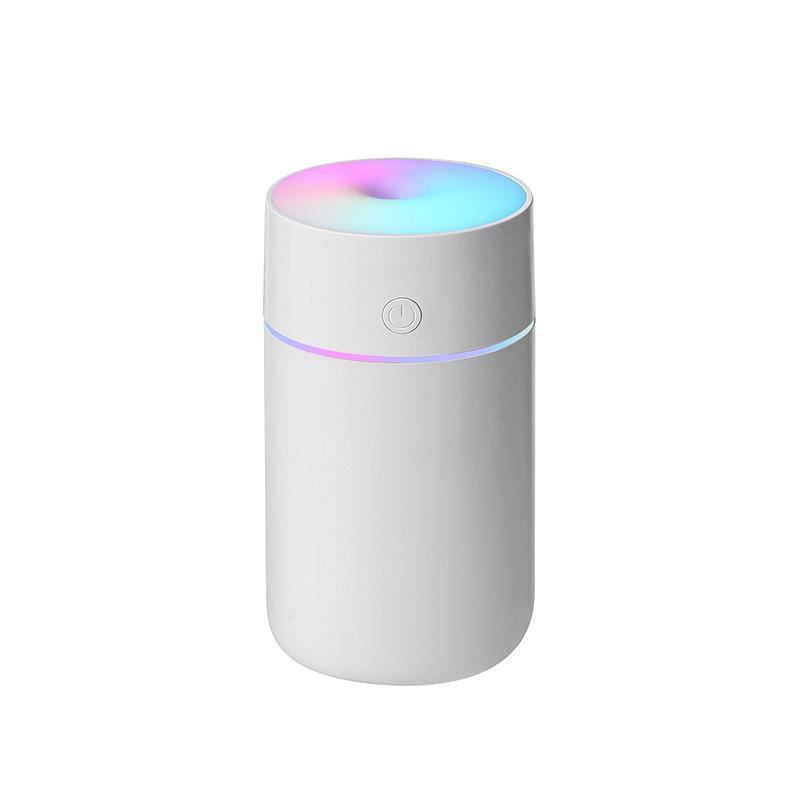 Rechargeable Dazzling Colour Air Humidifier with LED Light 220ml H2o Spray Mist Humidifier Aroma Essential Oil Diffuser for Car