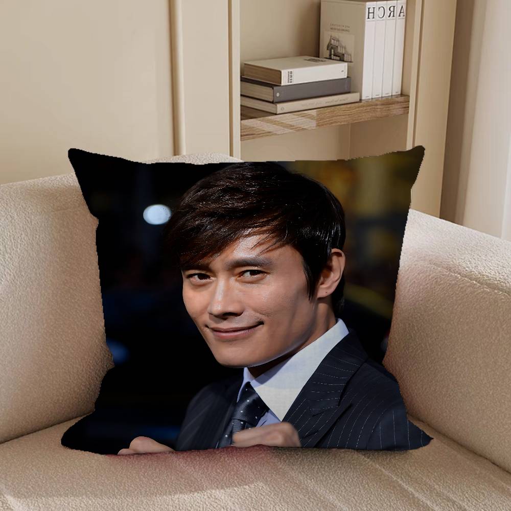 Lee By-ungS HunS Office Cushion Pillowcase Car Cushion Cover45X45CM Lumbar Pillowcase Sofa Pillowcover