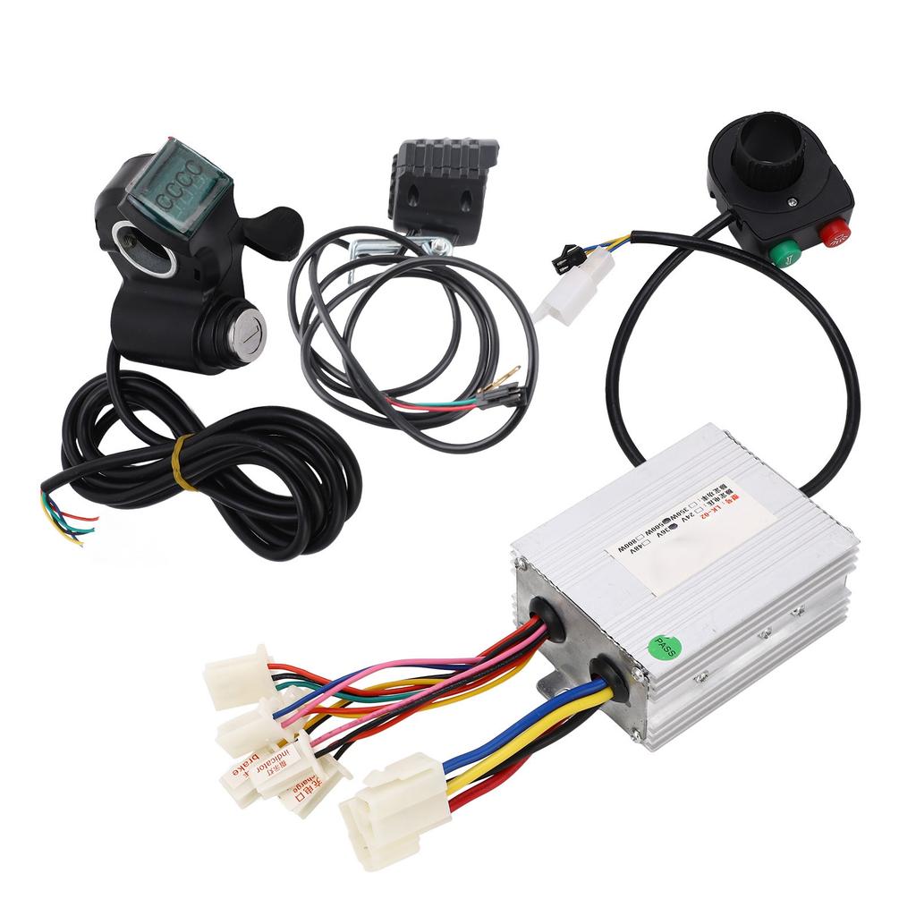 36V 500W Bike Controller Thumb Throttle Set Multi Protection Sensitive Control Brushed Controller with Thumb Throttle