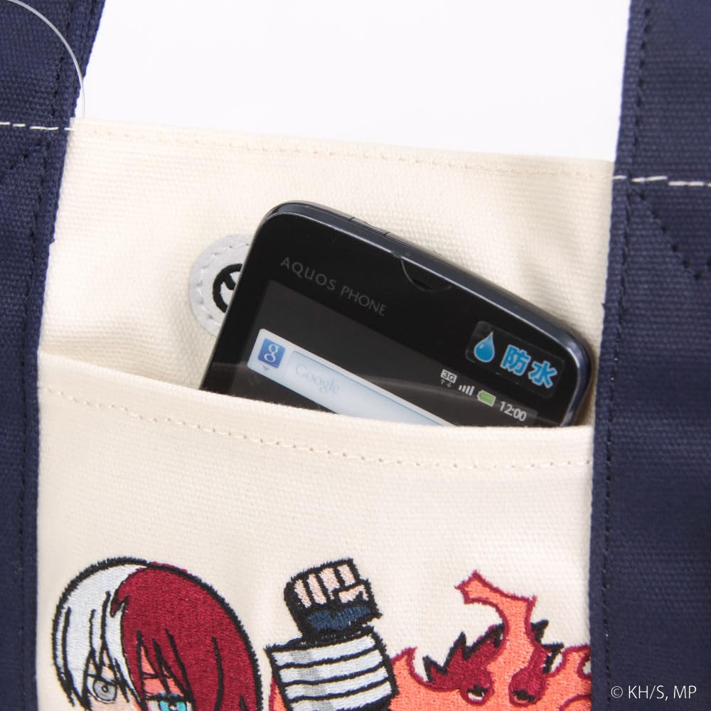 Hero Academia x OUTDOOR Mini Character Tote Bag with Keychain Shoto Todoroki x Endeavor ODHA11 Shiro [My PRODUCTS] -